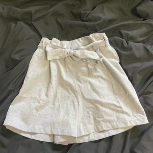 Pull & Bear tie front shorts